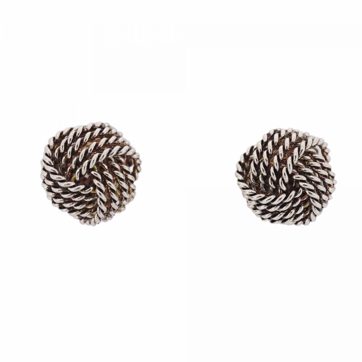 5jpb0420】ティファニー ピアス サマセット/メッシュ シルバー925