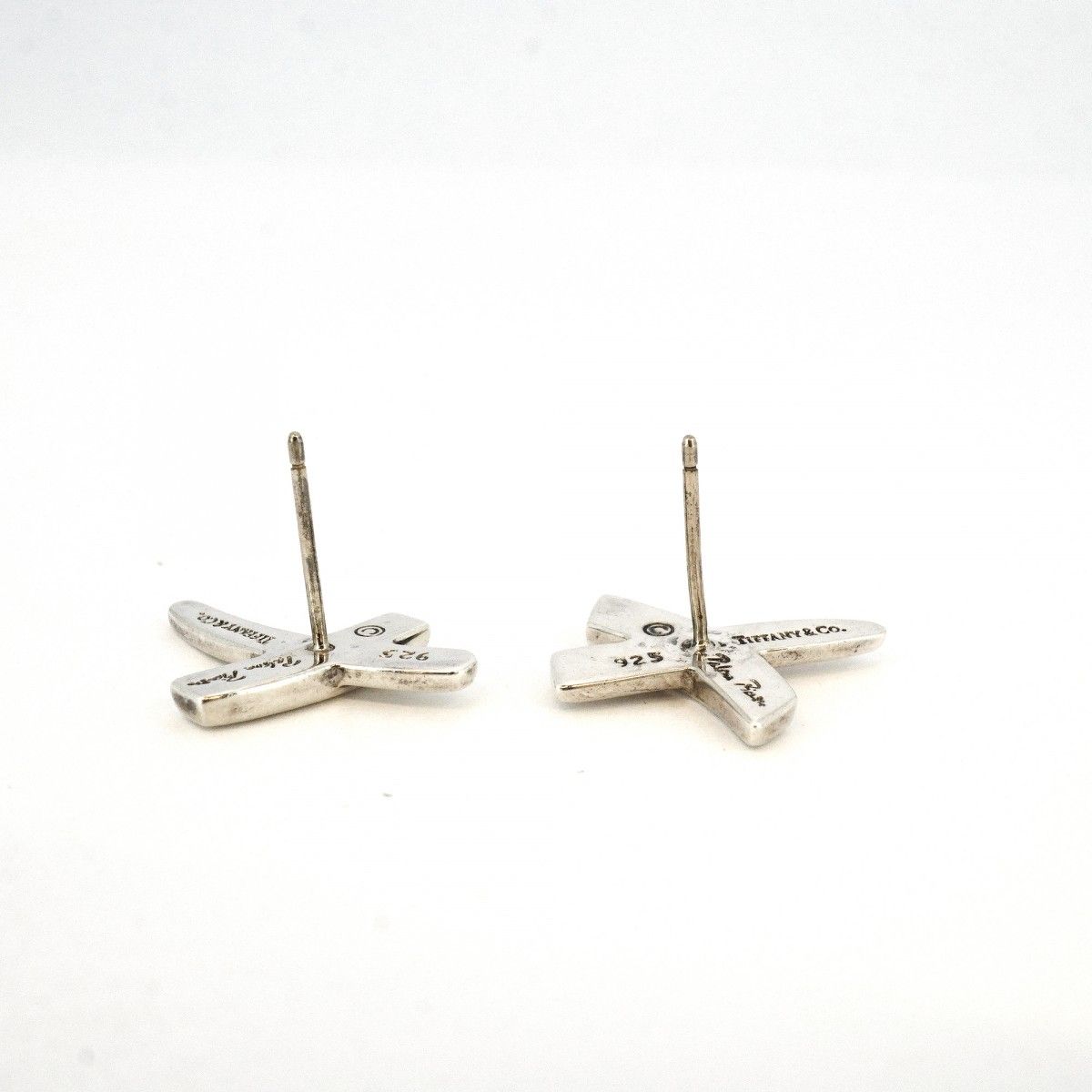 5jpb0421】ティファニー ピアス キス シルバー925【中古】レディース