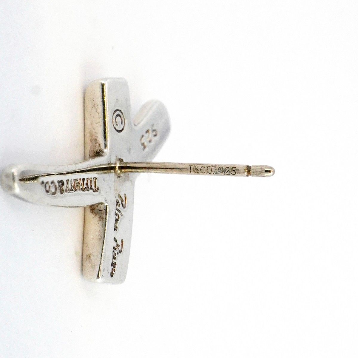 5jpb0421】ティファニー ピアス キス シルバー925【中古】レディース