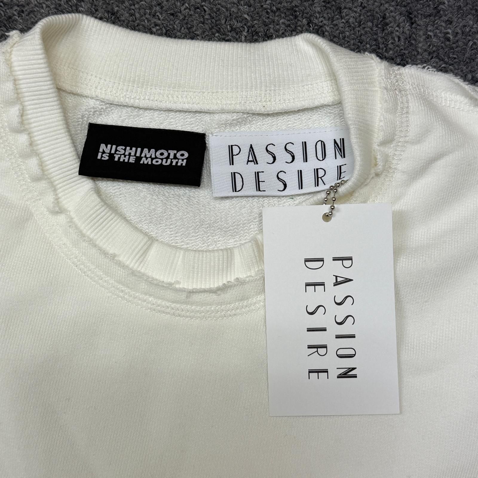 参考上代28600円 未使用 el conductorH  × NISHIMOTO IS THE MOUTH 24SS COTTON CLASSIC CREWNECK SWEATER プリント クルーネック スウェット トレーナー コラボ コンダクター  × ニシモトイズザマウス PD24MC05 ホワイト 4 （4572M） 未使用 el conductorH × NISHIMOTO IS THE MOUTH 24SS COTTON CLASSIC