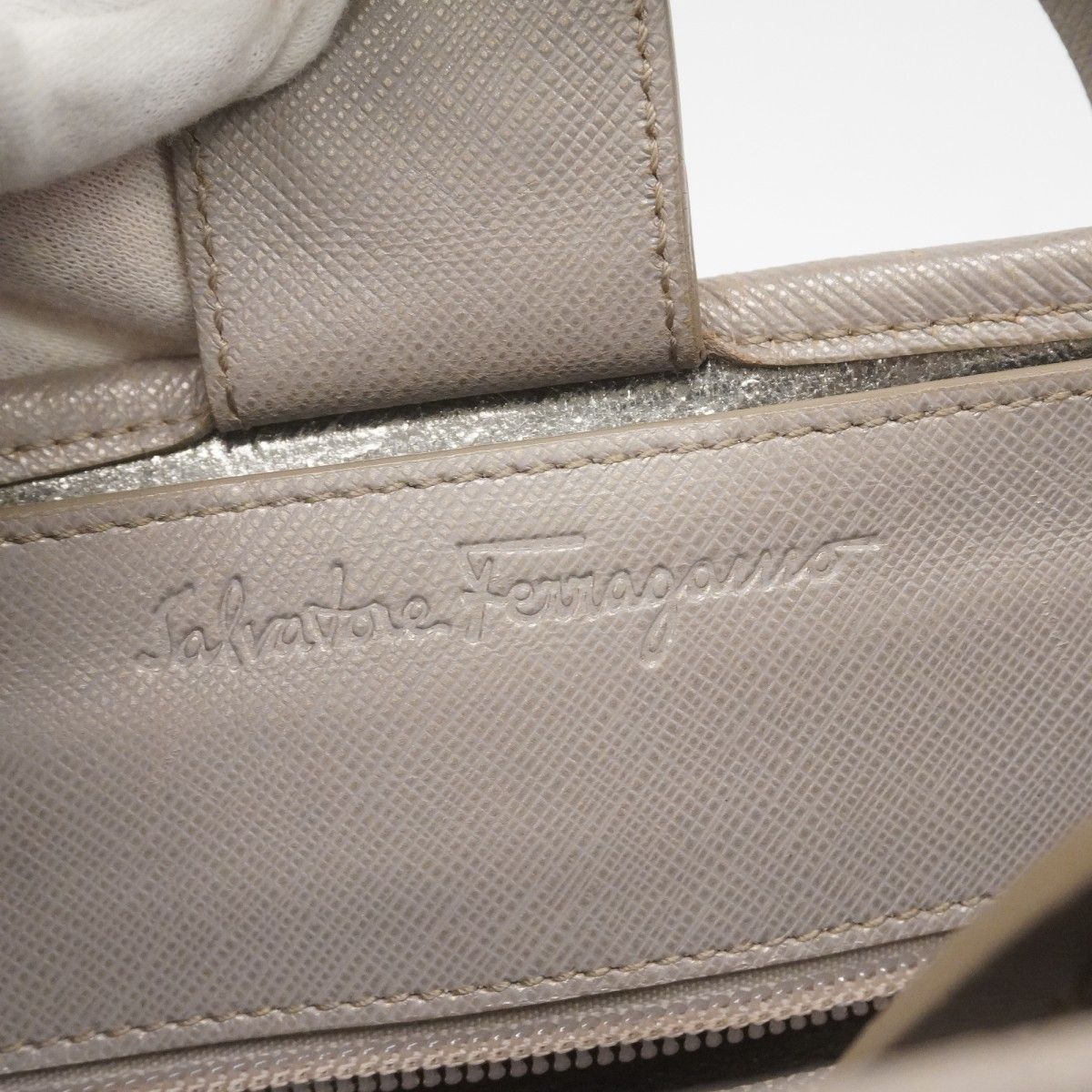 5pc4325-k】サルヴァトーレフェラガモ ハンドバッグ ガンチーニ レザー