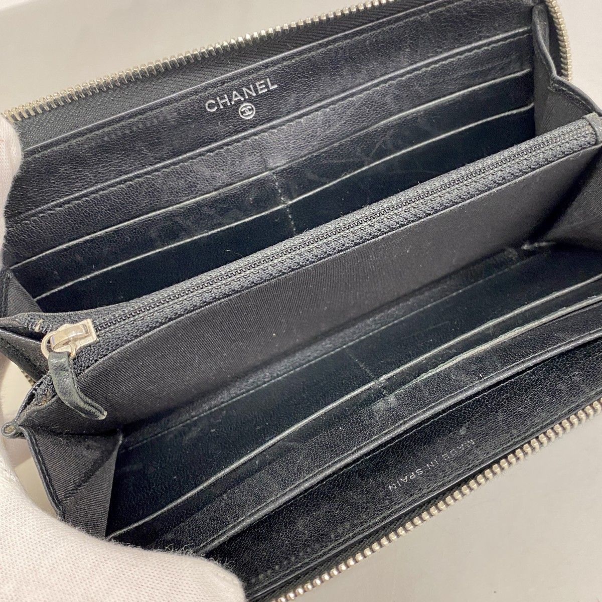 CHANEL シャネル 二つ折り財布 ラムスキン ニューマドモアゼル ブラック 楽天市場】シャネル 財布 マドモアゼルの通販