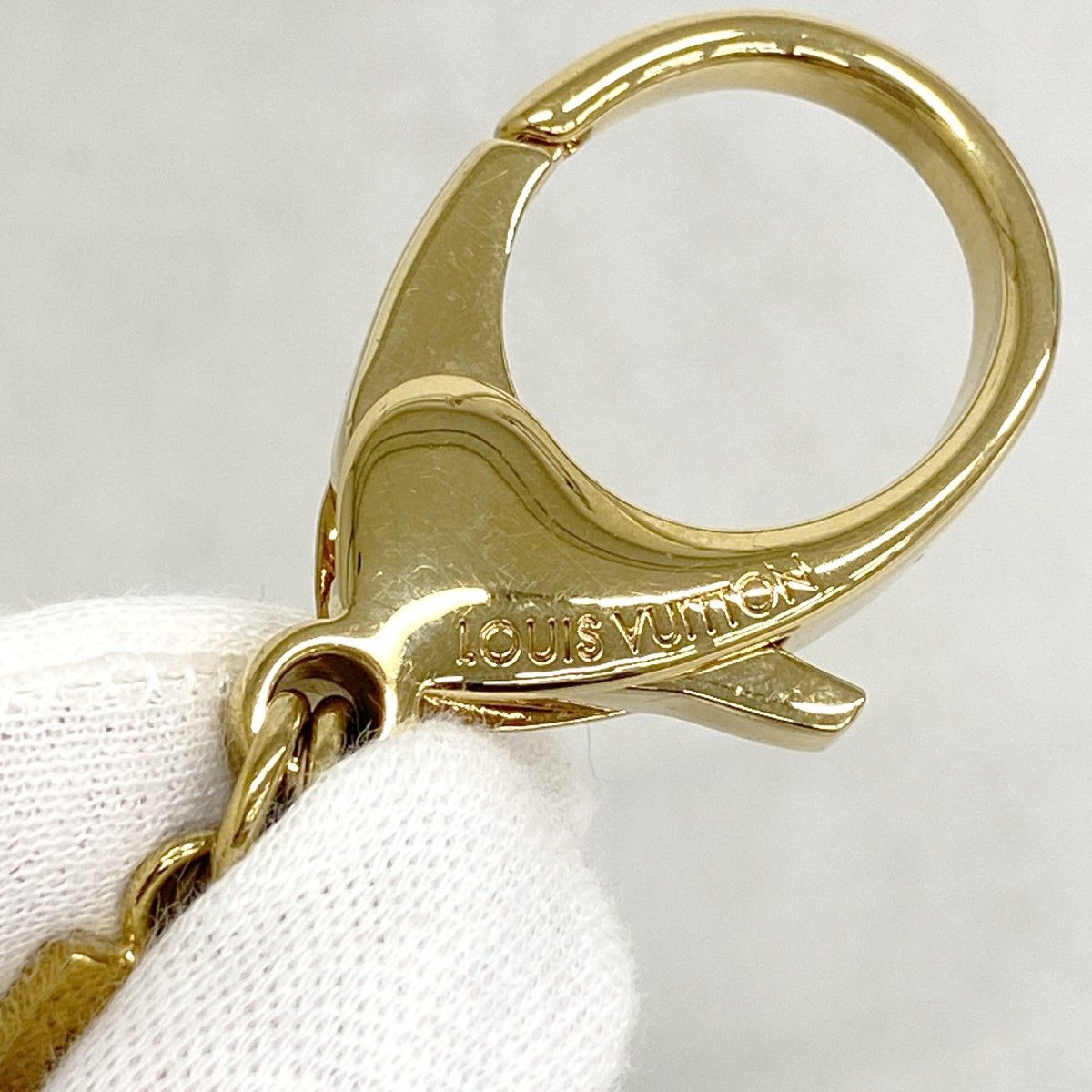5pc4371-k】ルイヴィトン キーホルダー ビジューサックタパージュ