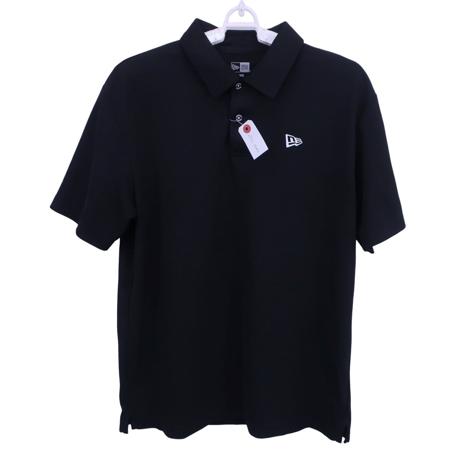 【美品】ニューエラゴルフ　メンズポロシャツL 超美品】NEW ERA(ニューエラ) ポロシャツ 黒 メンズ LARGE ゴルフ