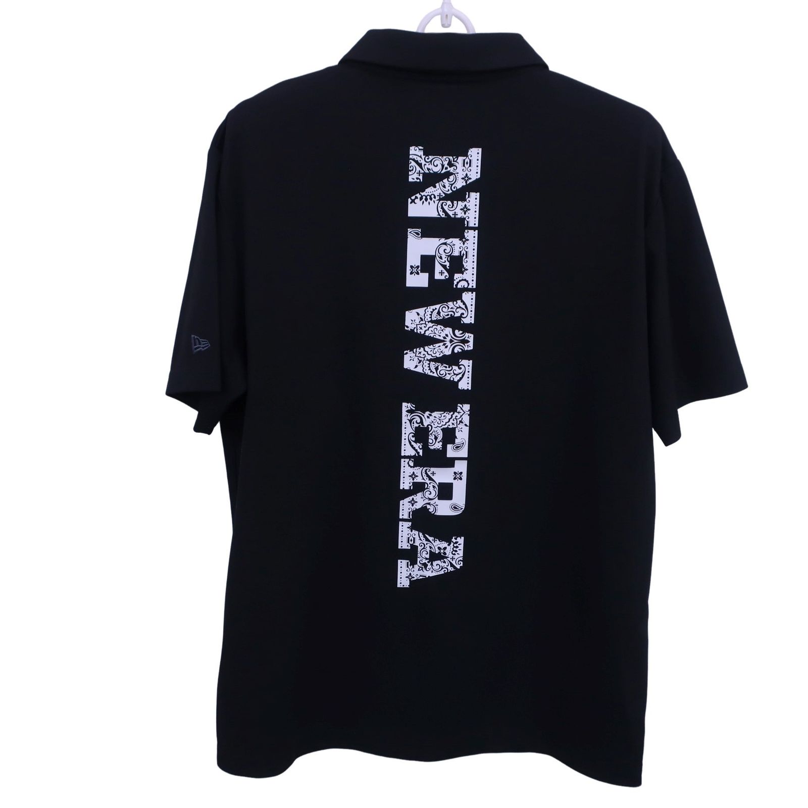 超美品】NEW ERA(ニューエラ) ポロシャツ 黒 メンズ LARGE ゴルフ