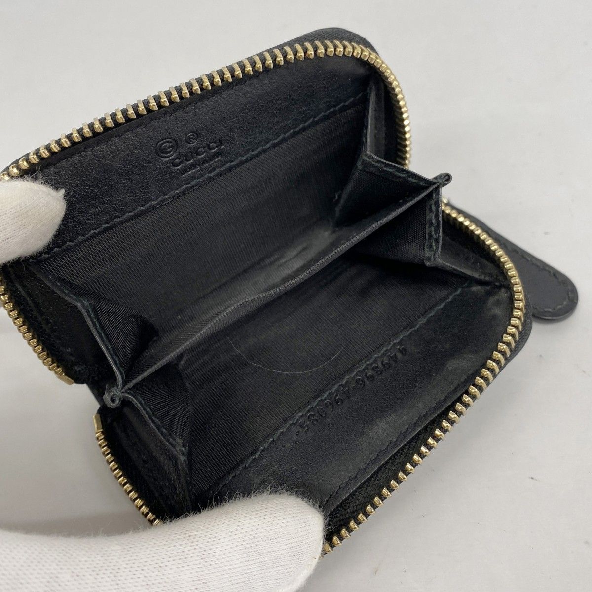 5pc4499-k】グッチ コインケース マイクログッチシマ 449896 レザー