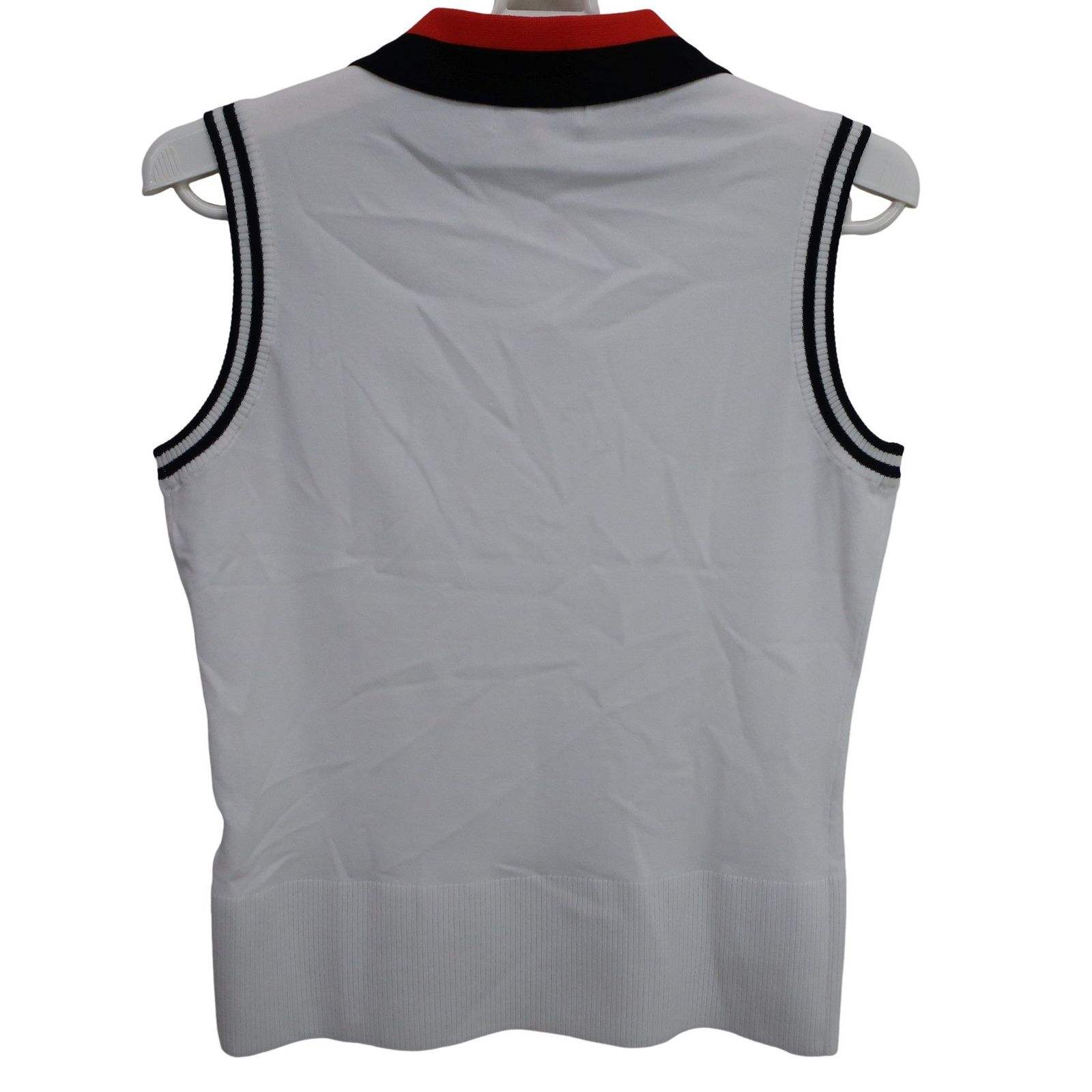 美品】WAAC(ワック) ノースリーブポロシャツ 白 レディース 1