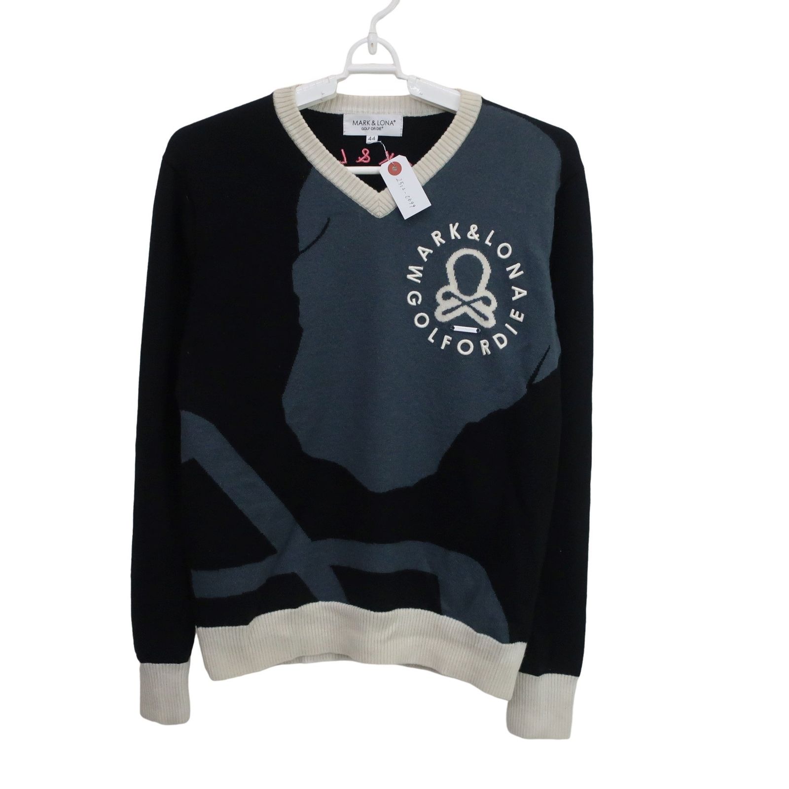 美品】MARK&LONA(マークアンドロナ) セーター グレー黒 メンズ 44 MLM