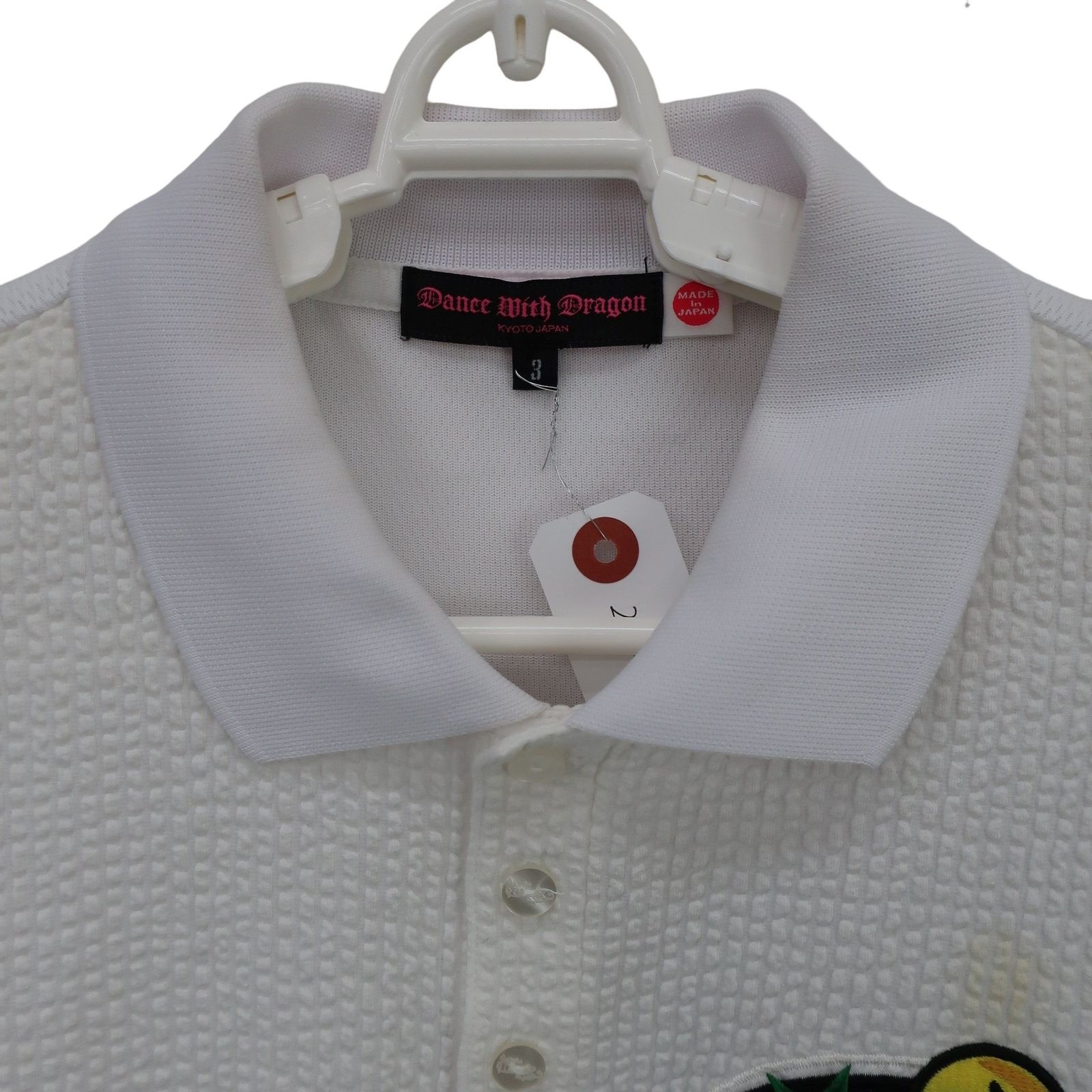 Dance With Dragon(ダンスウィズドラゴン) ポロシャツ 白 レディース 3