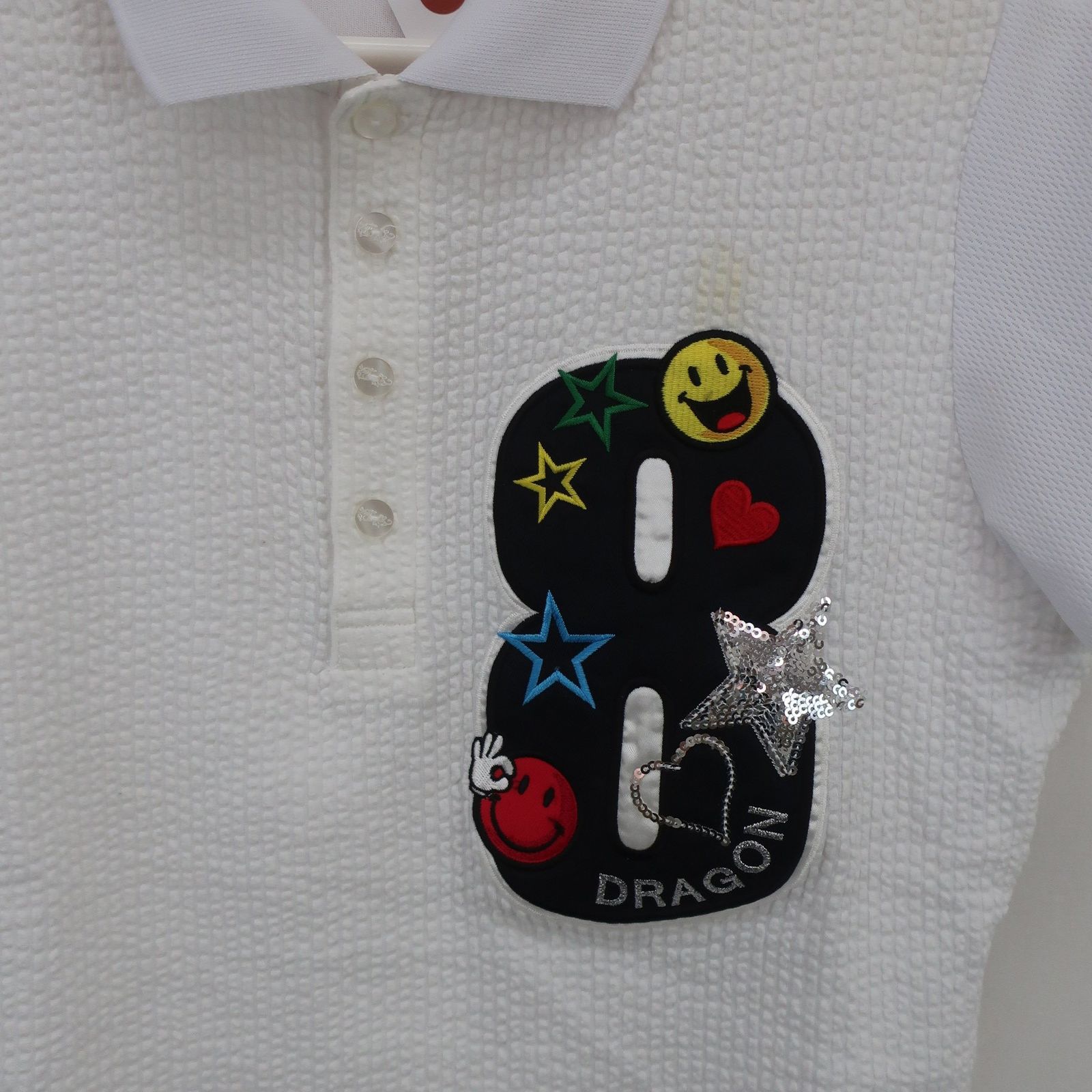 Dance With Dragon(ダンスウィズドラゴン) ポロシャツ 白 レディース 3