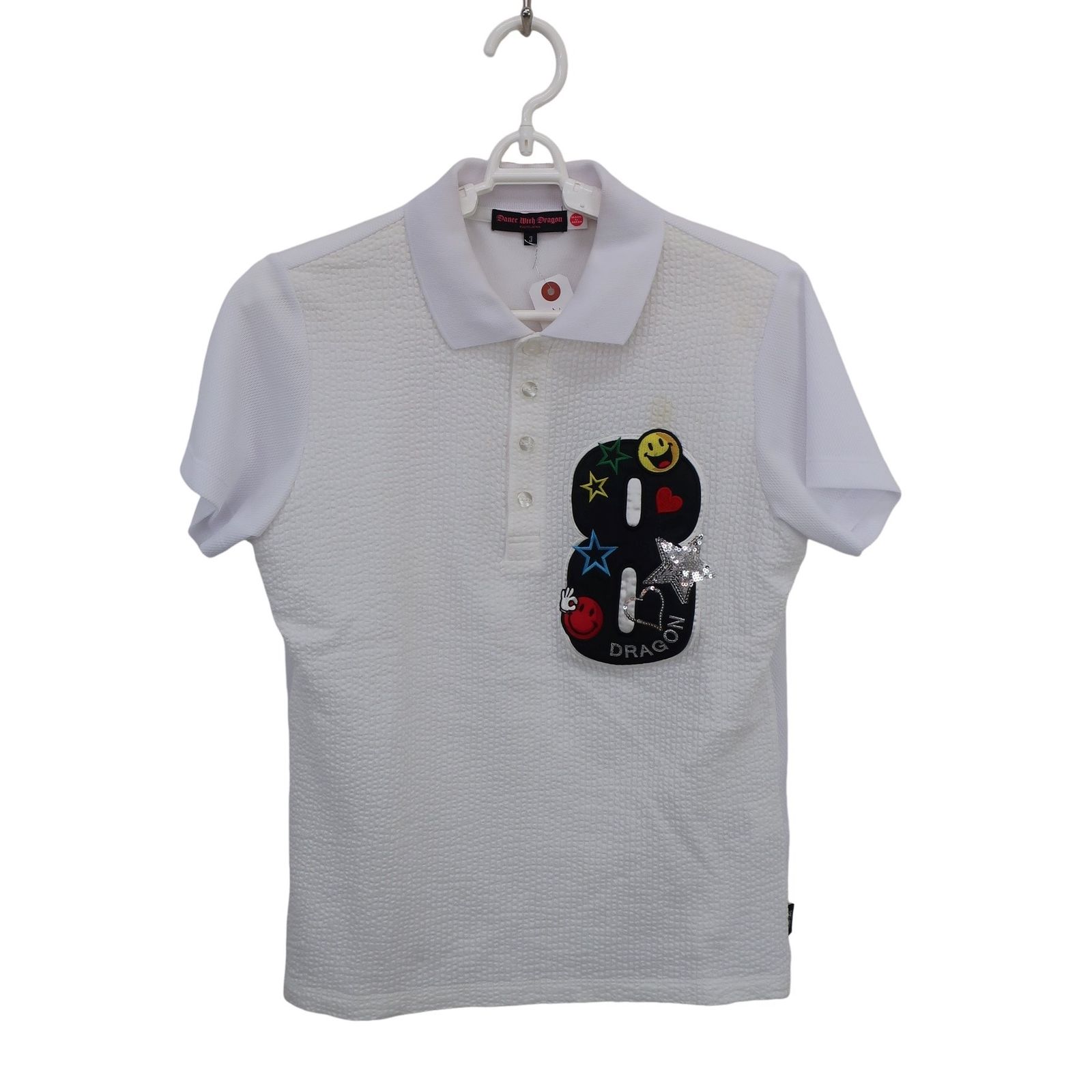 Dance With Dragon(ダンスウィズドラゴン) ポロシャツ 白 レディース 3