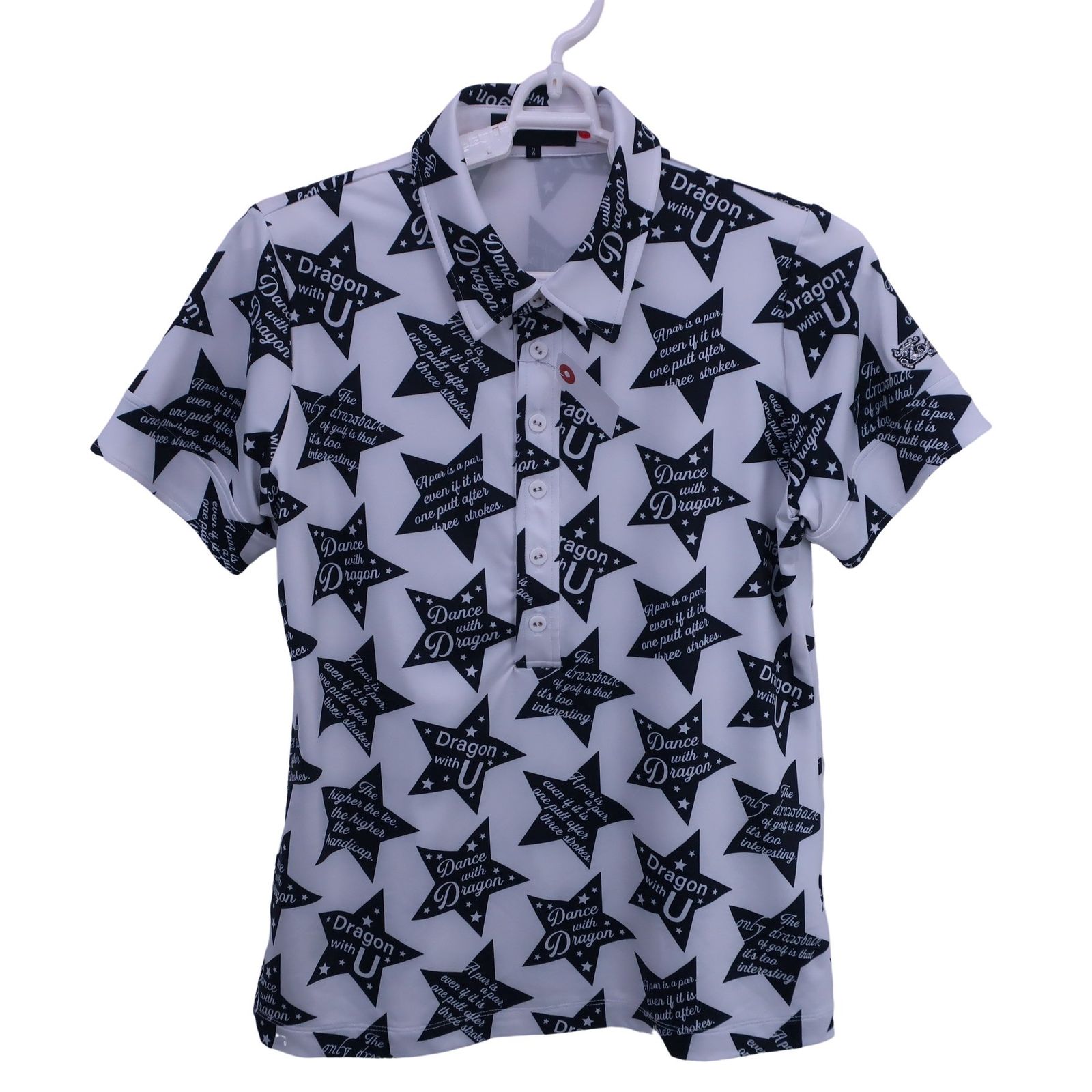 美品】Dance With Dragon(ダンスウィズドラゴン) ポロシャツ 白黒