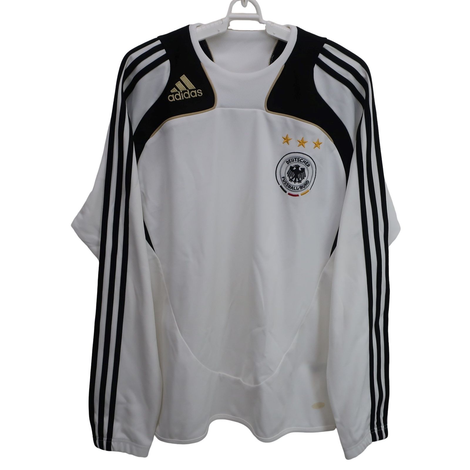 【美品】adidas(アディダス) トレーナー 白黒 メンズ L ゴルフウェア 2512-0046 中古