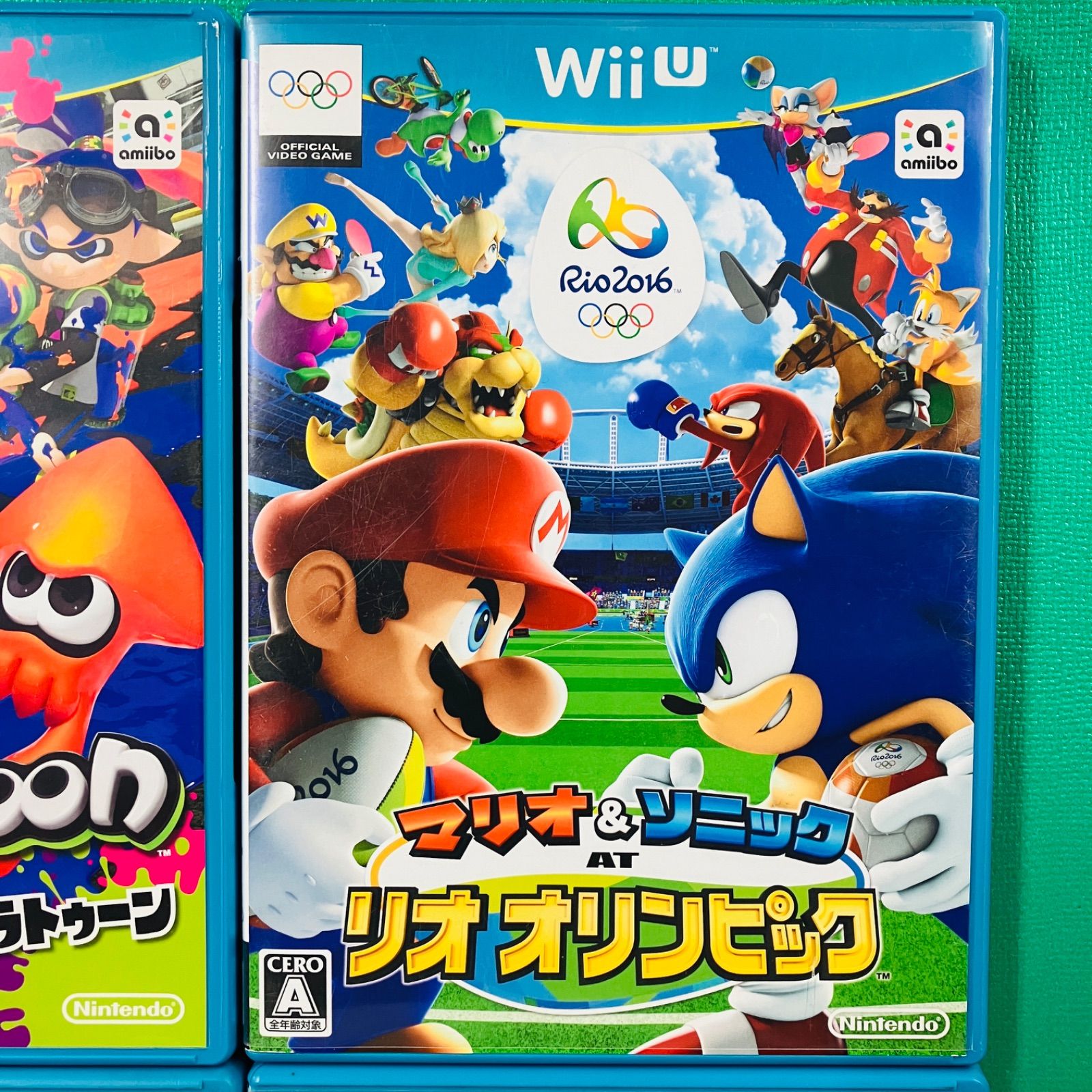 4点セット】WiiU スプラトゥーン マリオ＆ソニック AT リオ