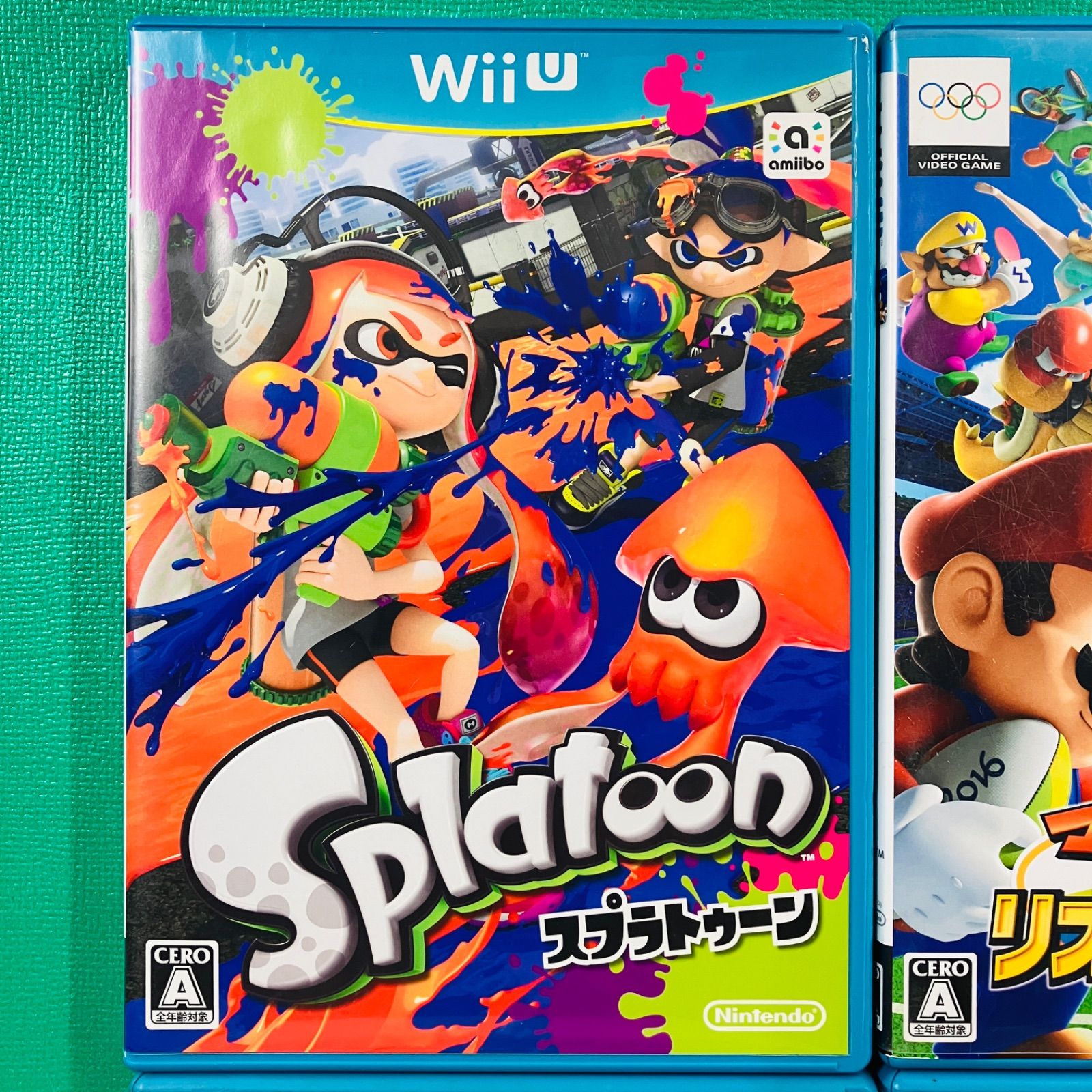 4点セット】WiiU スプラトゥーン マリオ＆ソニック AT リオ