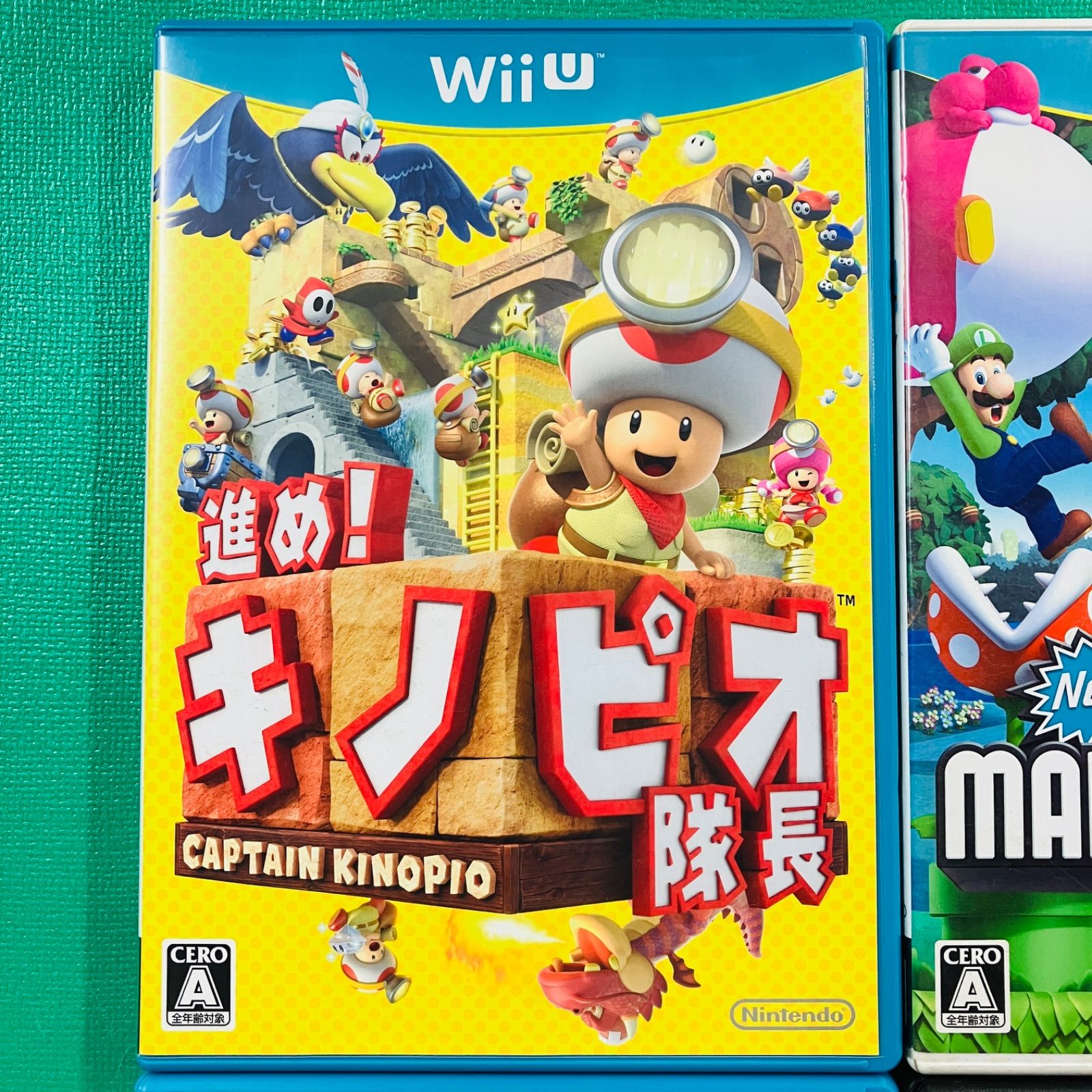 【非売品】キノピオ隊長 WiiU B2 サイズ ポスター 4点セット】WiiU 進め！キノピオ隊長 New スーパーマリオブラザーズU