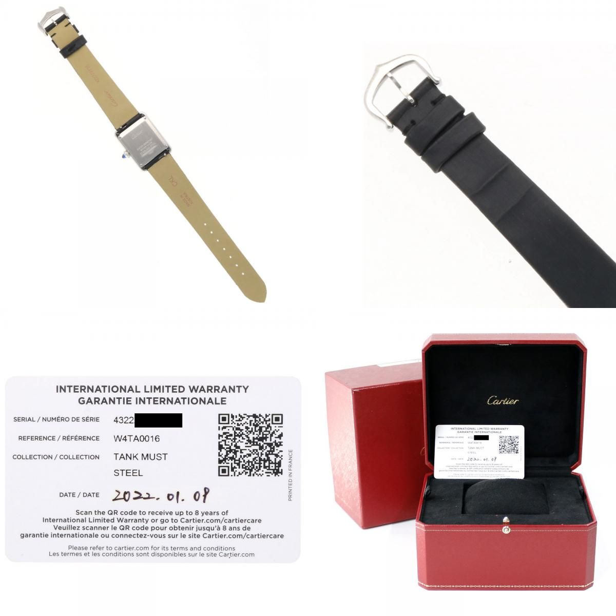 カルティエ タンクマストSM 腕時計 時計 ステンレススチール W4TA0016(4322) クオーツ レディース 1年保証 CARTIER  中古 カルティエ タンクマストSM 腕時計 時計 ステンレススチール W4TA0016
