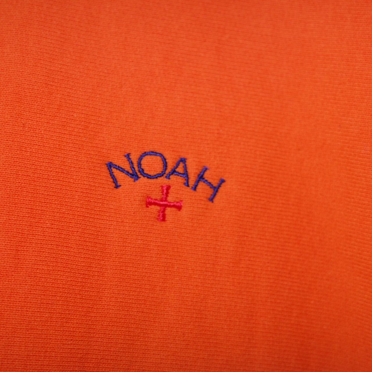 ノア NOAH カナダ製 古着 刺繍 ロゴ スウェット オレンジ XXL キャンプ 