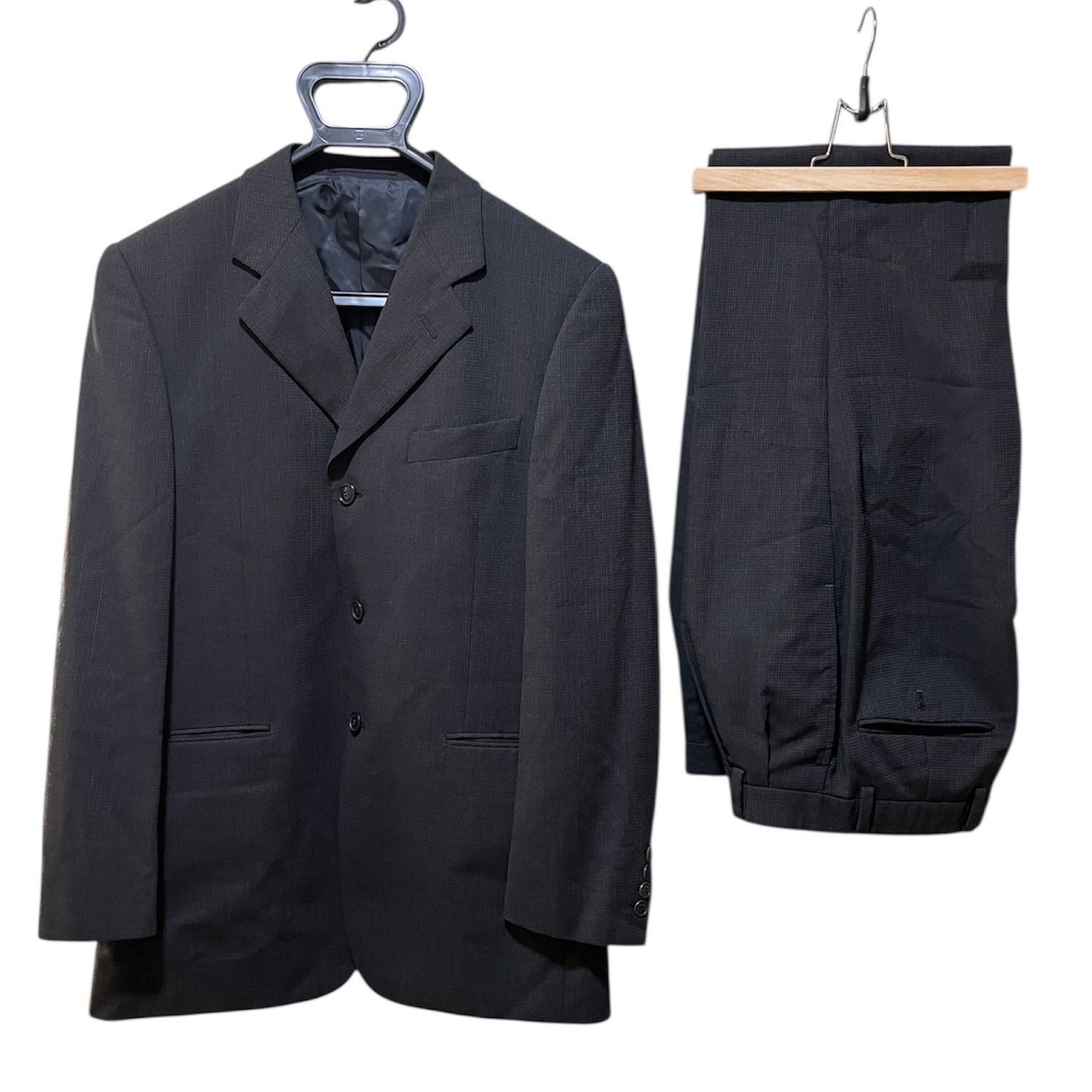 ZM1683 カルバンクライン Calvin Klein CK 黒 スーツ 上下