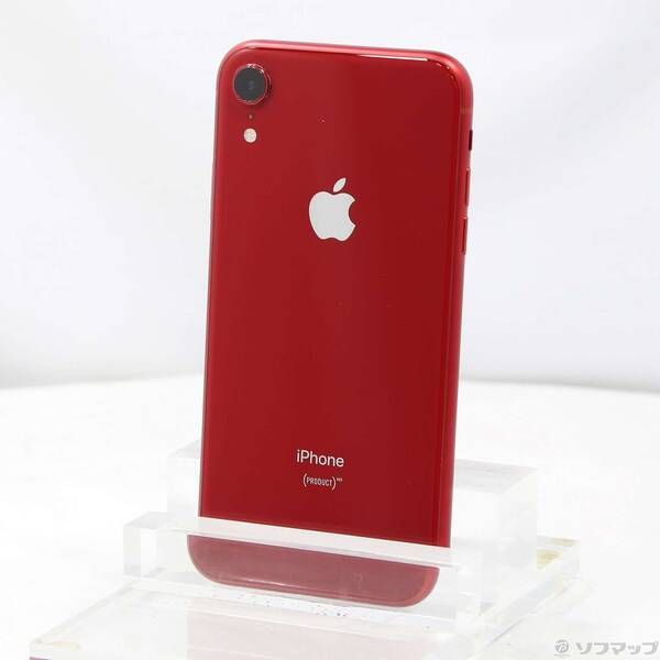 中古品〕 iPhoneXR 64GB プロダクトレッド MT062J／A SIMフリー【352