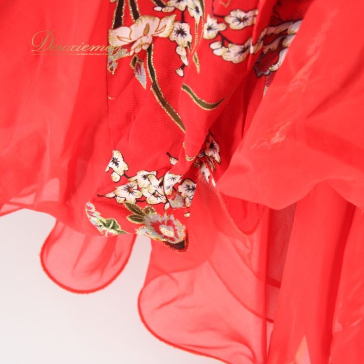 社交ダンス 衣装 スタンダード ドレス ワンピース パーティ衣装 レッド