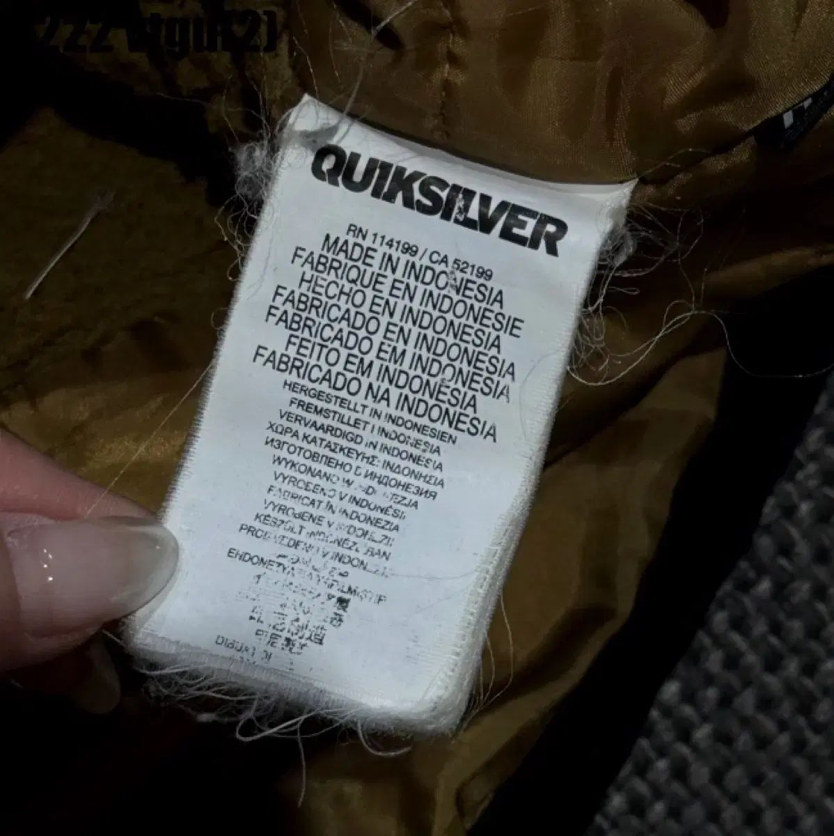 QUIKSILVER(クイックシルバー) ブラック フーデッドコート