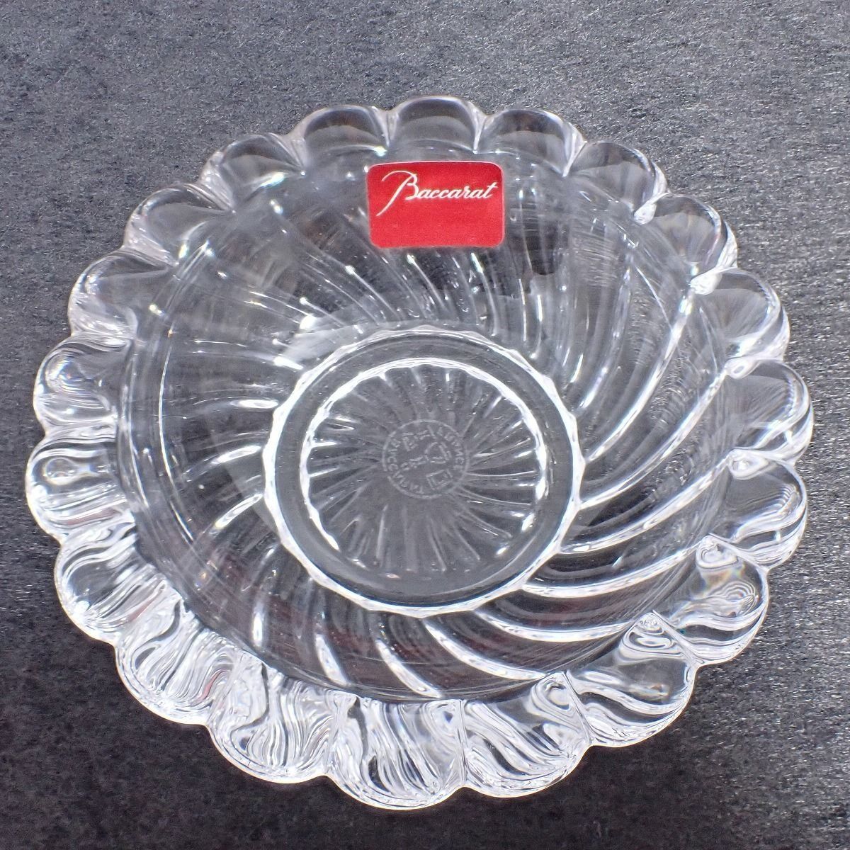 美品】Baccarat バカラ ボリュート アッシュトレイ 灰皿 バカラ