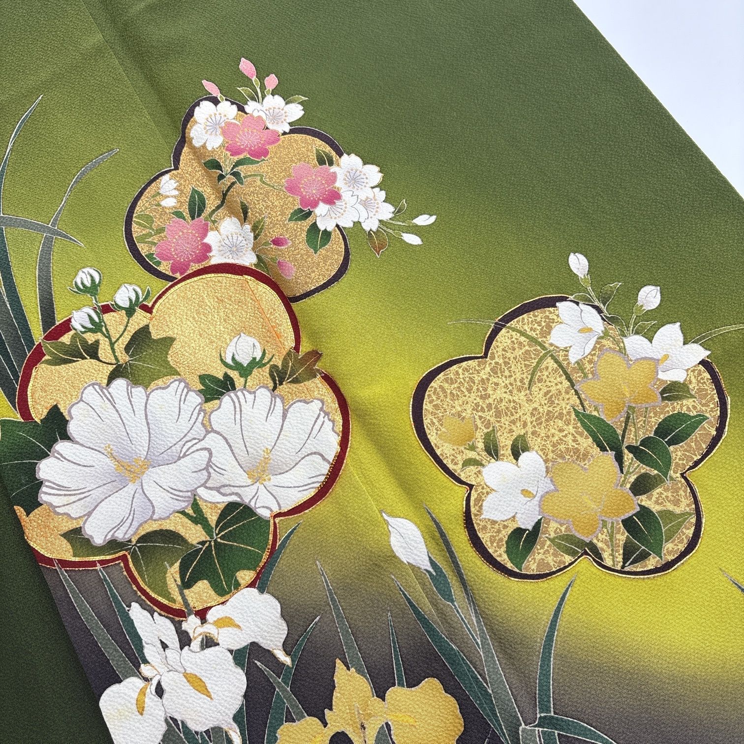 振袖 4枚 正絹 着物まとめ売り 同梱購入歓迎 リメイク用 着付け練習用