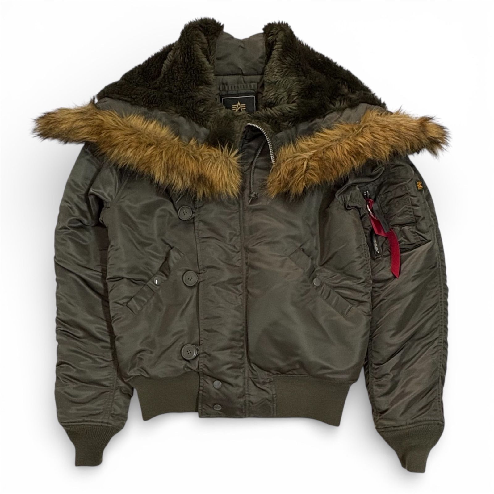 ガ*ク様 極美品 アルファ N-2B フライトジャケット 短丈 Y2K カーキ ガ*ク様 極美品 アルファ N-2B フライトジャケット 短丈 Y2K カーキ