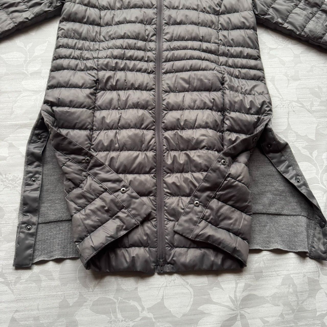 Gabardine K.T ギャバジンK.T 異素材切り替え ダウン ロングコート