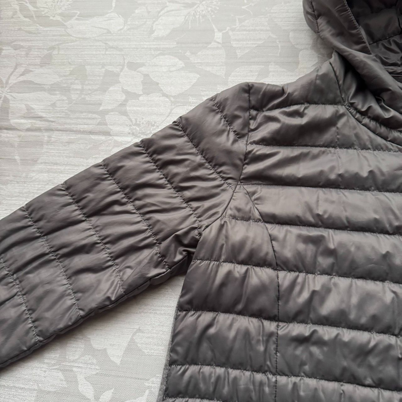 Gabardine K.T ギャバジンK.T 異素材切り替え ダウン ロングコート