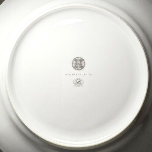 未使用品 エルメス モザイクヴァンキャトル 陶器 ホワイト プレート 皿27ｃｍ HERMES エルメス モザイク24 ディナープレート 27.5cm P035001P 陶器