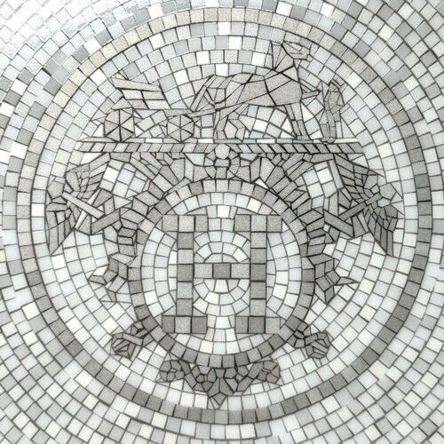 未使用品】HERMES エルメス モザイク 24 デザートプレート プラチナ