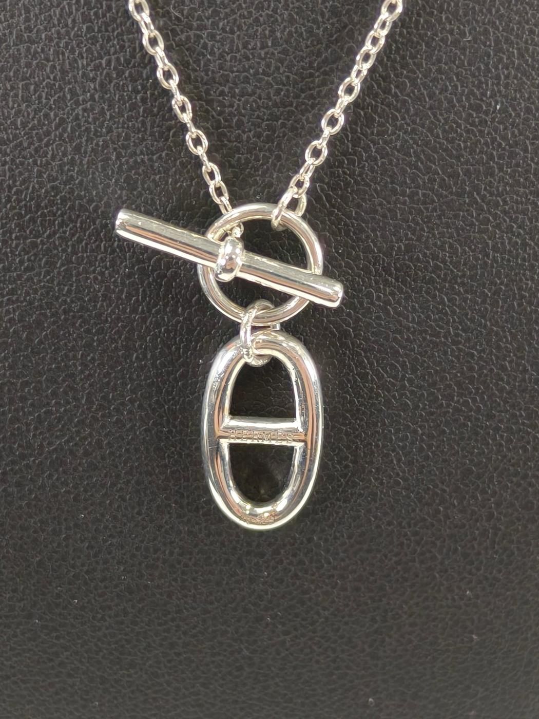 HERMES エルメス アミュレット シェーヌダンクル ネックレス シルバー