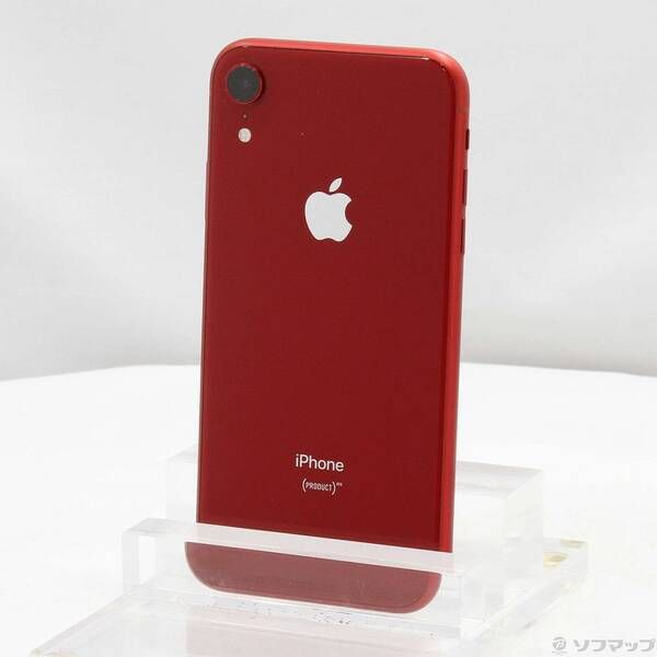 中古品〕 iPhoneXR 64GB プロダクトレッド MT062J／A SIMフリー【295】