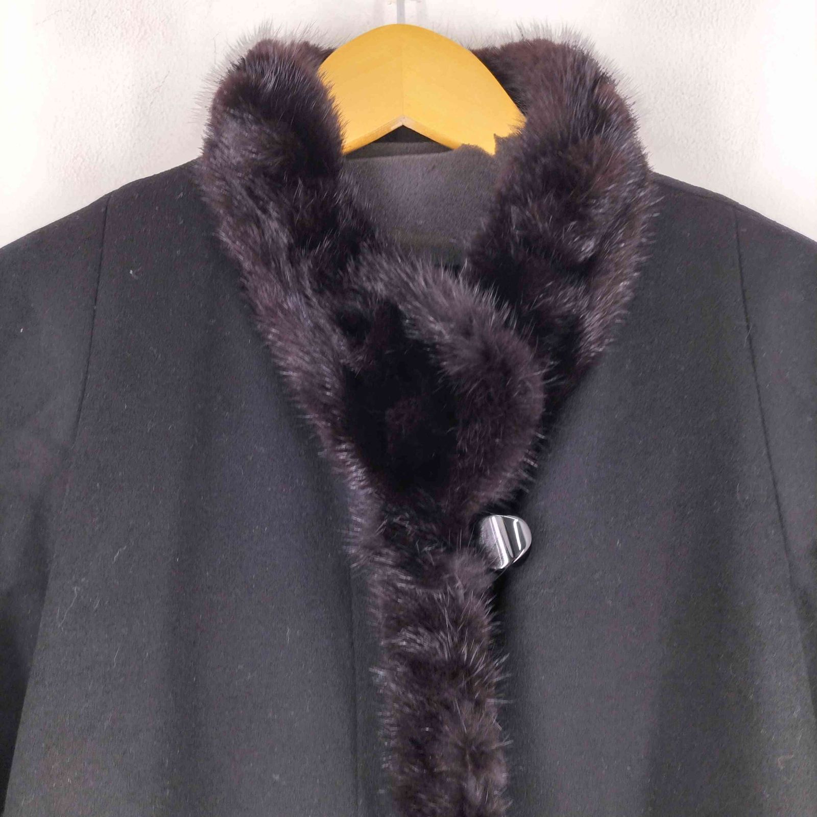 ピエールバルマン Pierre Balmain カシミア100% ミンクファー ロング