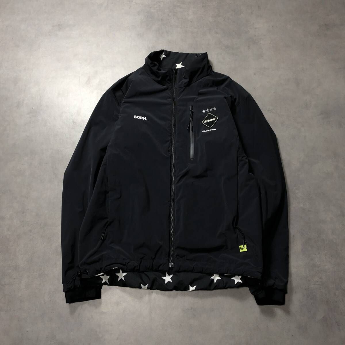 GQ4397◇F.C.Real Bristol : REVERSIBLE PADDED BLOUSON◇M◇黒系
