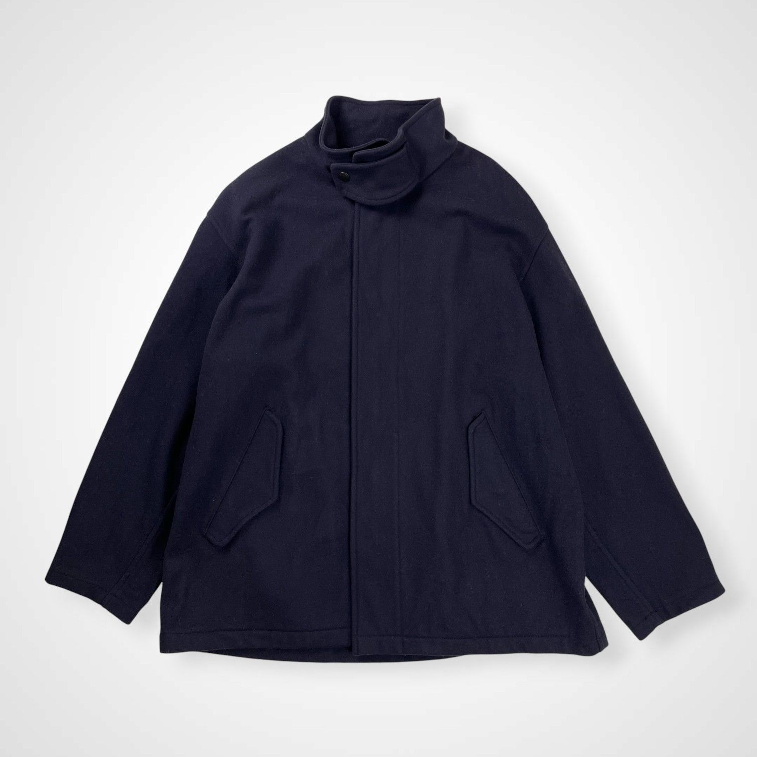 COMOLI フェルトンジップブルゾン 16AW ネイビー サイズ1 コモリ COMOLI コモリ / フェルトンジップブルゾン ネイビー 参考定価：52,000