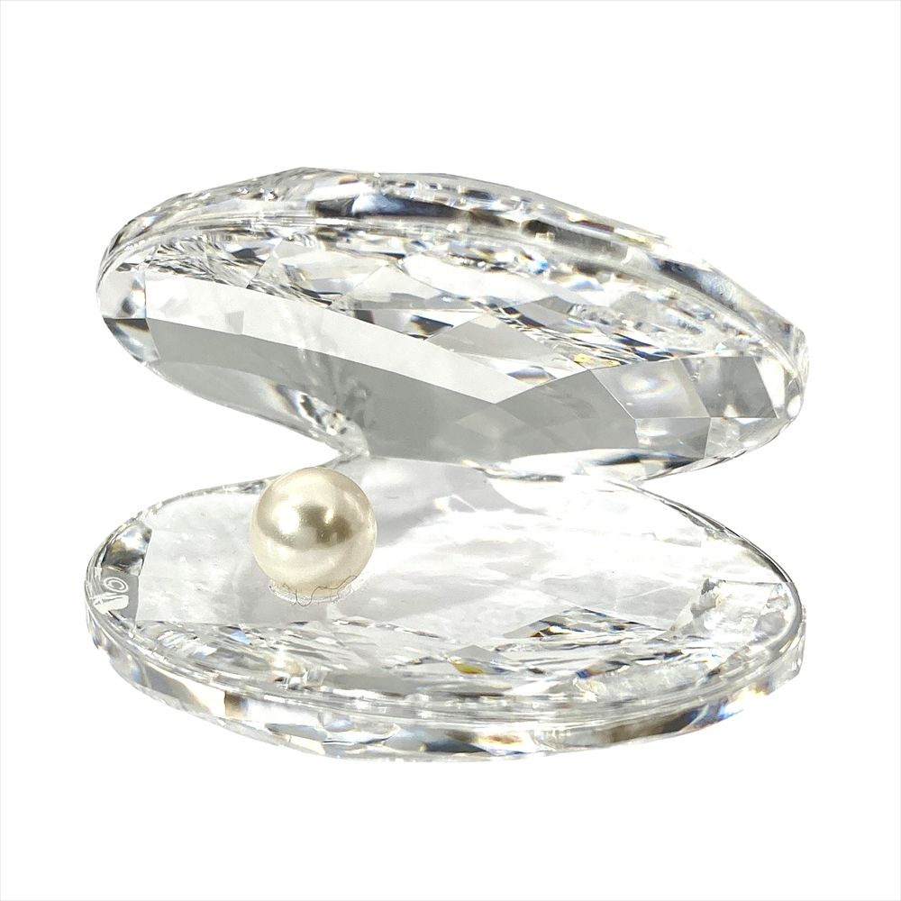 スワロフスキー SWAROVSKI シェル ホワイトパール オブジェ 置物