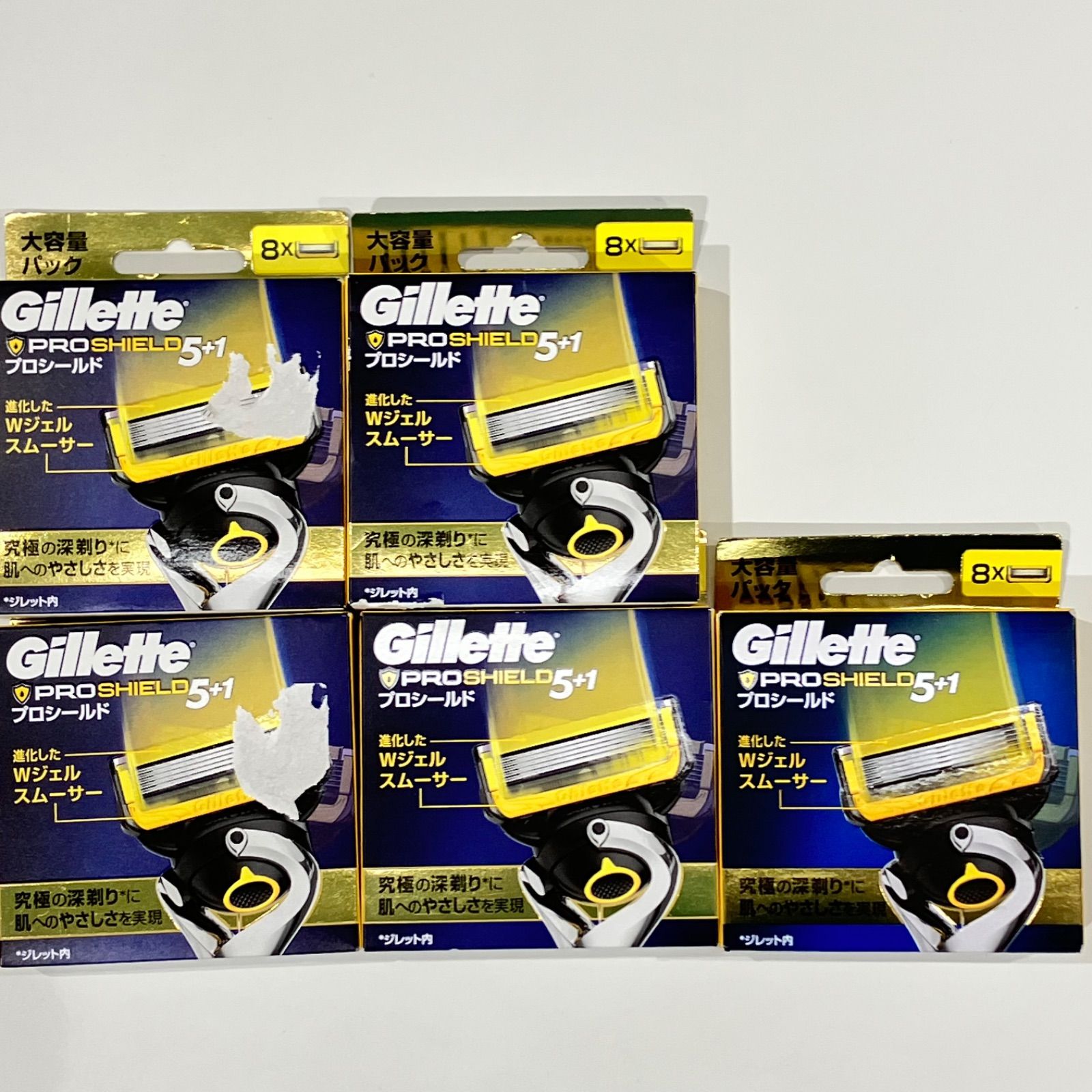 Gillette ジレット プロシールド 替刃 8個入り×5箱 【未使用品】【送料 