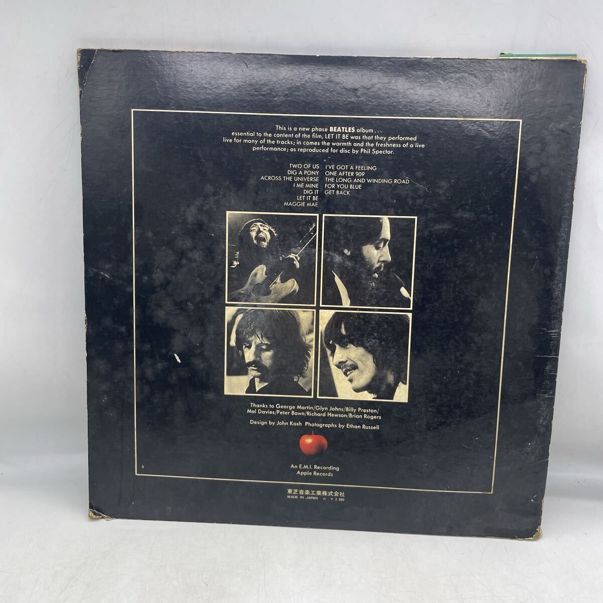THE BEATLES LET IT BE 日本盤 LPレコード 当時物 ビンテージ