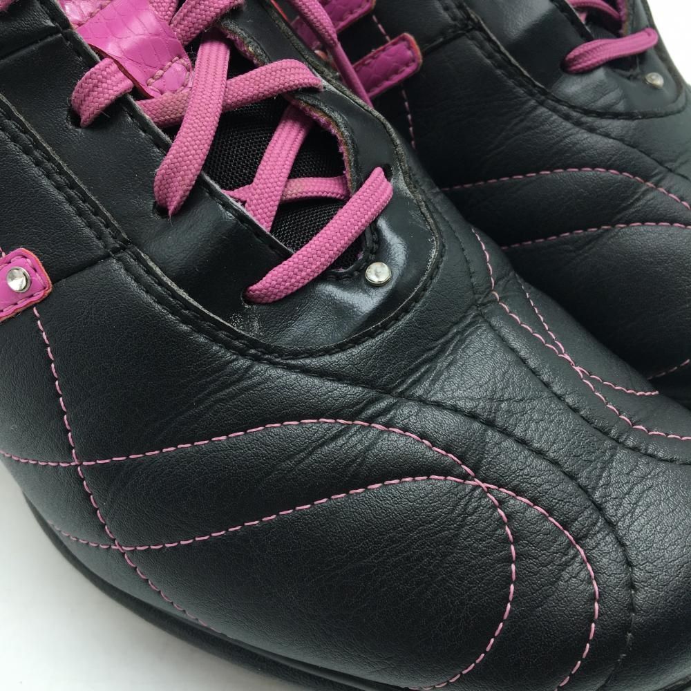 アディダス ゴルフシューズ 黒×ピンク系 816535 SIGNATURE NATALIE2