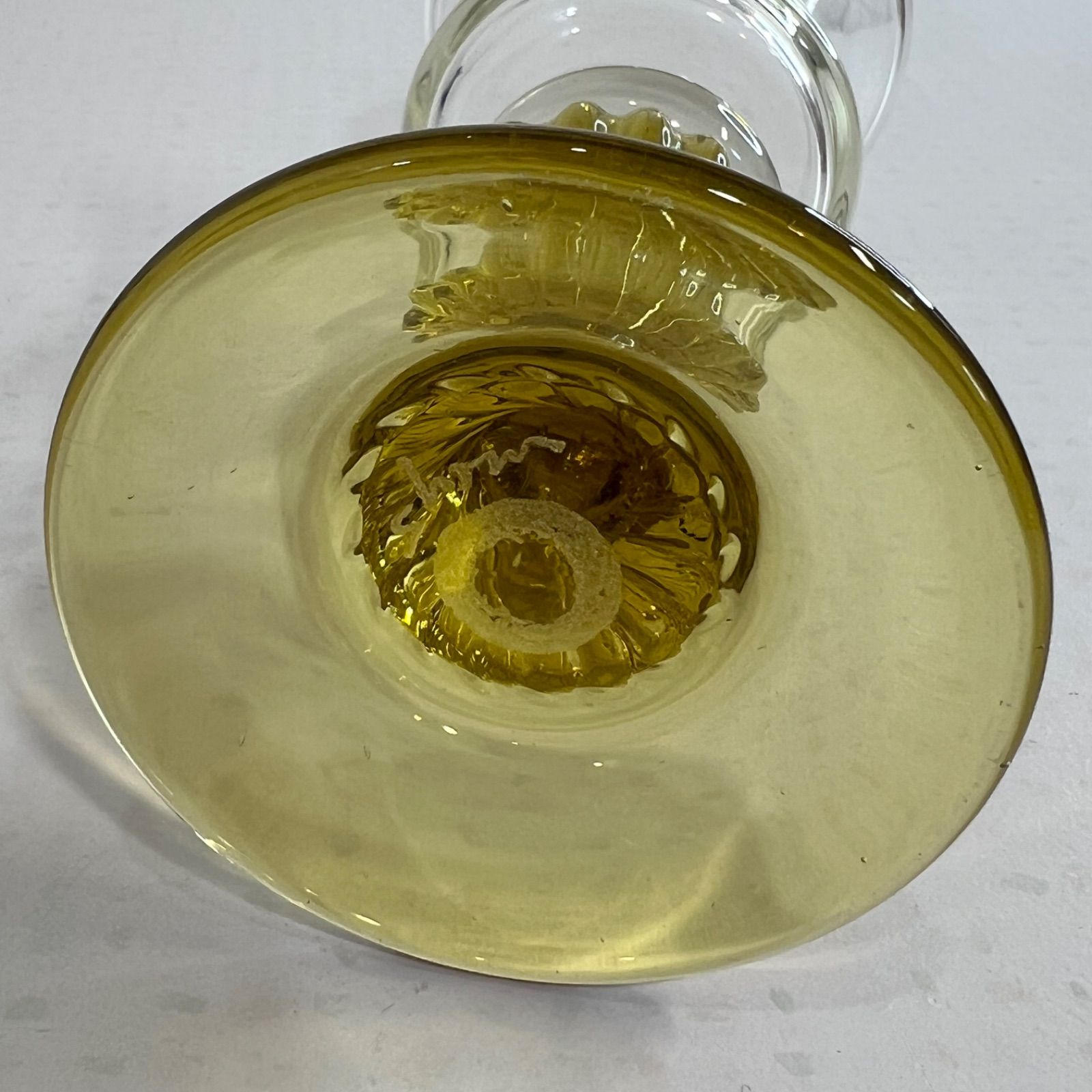 手吹き】舩木倭帆（ふなきしずほ）作 捻脚モール ワイングラス 2個