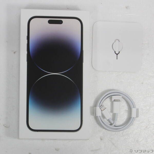 中古品〕 iPhone14 Pro Max 256GB スペースブラック MQ9A3J／A SIM