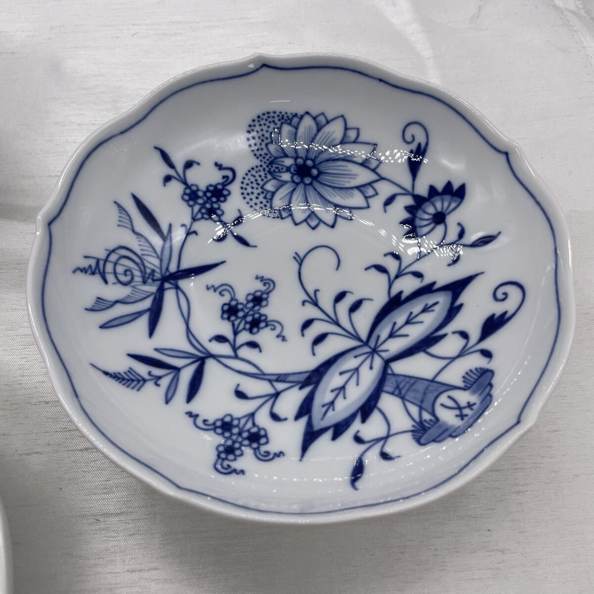 Meissen マイセン ブルーオニオン カップ お皿 2客セット 専用木箱入り