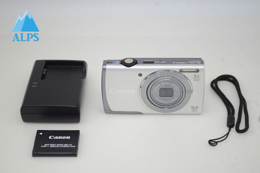 Canon PowerShot A3500 IS シルバー デジタルカメラ Canon PowerShot A3500 IS 5x Zoom Lens Digital Camera Silver Tested