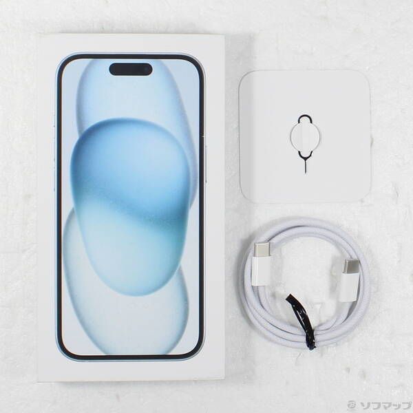 〔中古品〕 iPhone15 512GB ブルー MTMX3J／A SIMフリー【352】 512GB ブルー MTMX3J&frasl;A バッテリー最大容量 スマートフォン SIMフリー版（中古保証