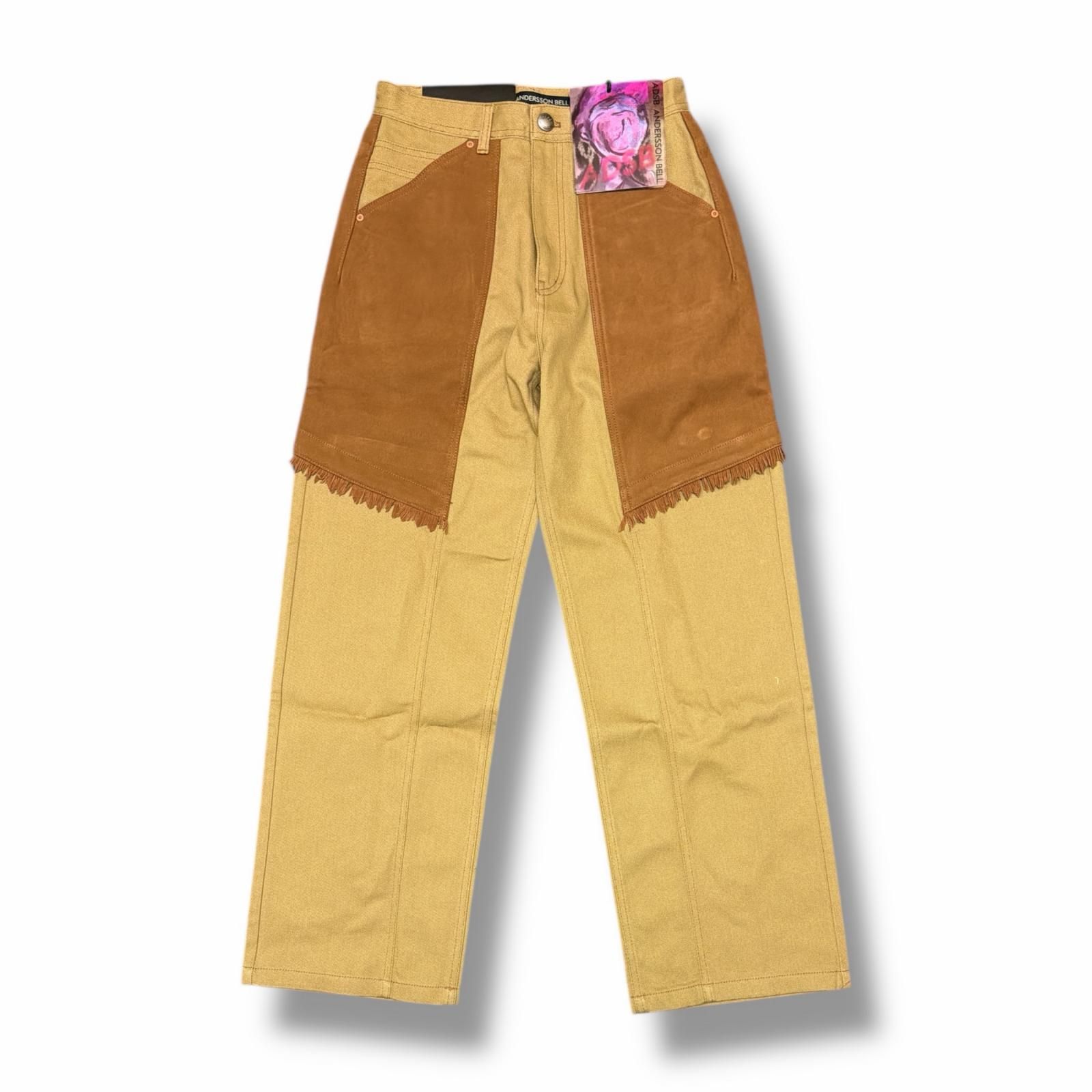 未使用 ANDERSSON BELL COWBOY WRAP JEANS カウボーイジーンズ デニムパンツ アンダースンベル ベージュ 32 （5211M） 未使用 ANDERSSON BELL COWBOY WRAP JEANS カウボーイジーンズ デニム