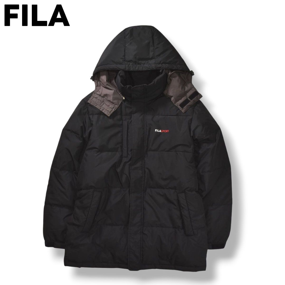 フィラ スポーツ FILA SPORT フーデット キルティング ダウン 