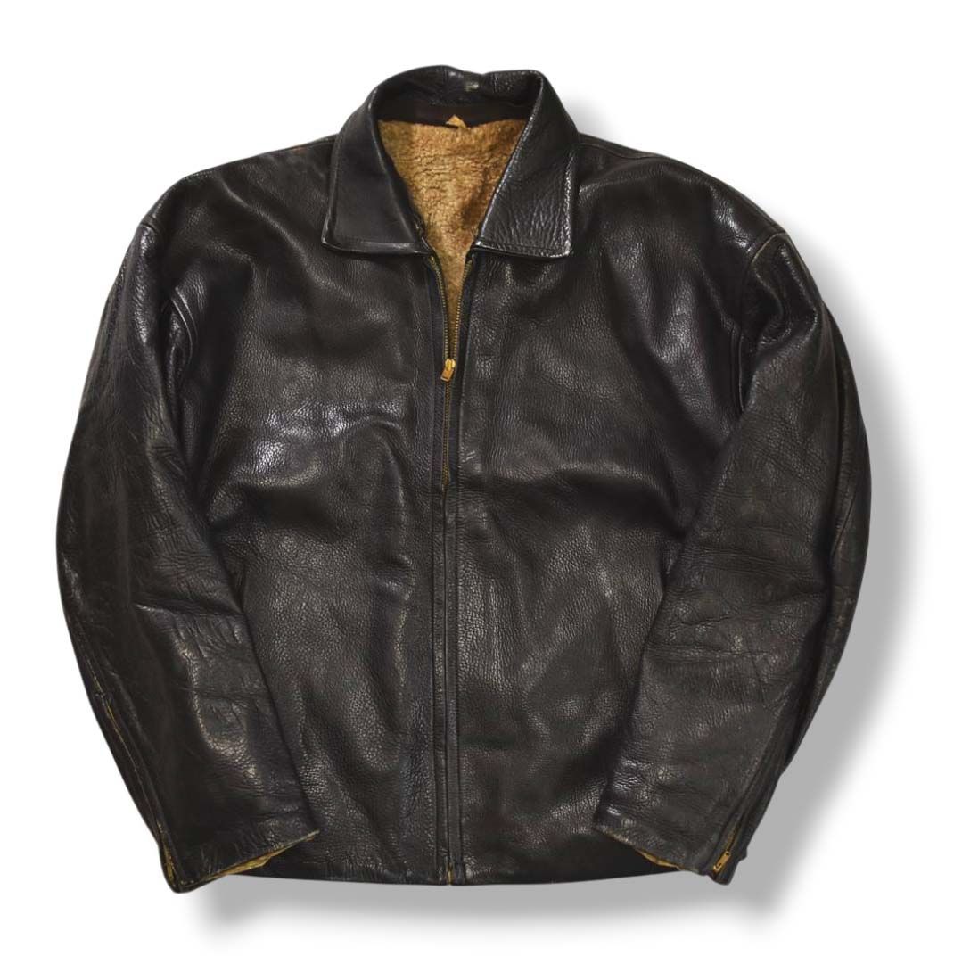 入手困難】 60s 70s ヴィンテージ unknown 牛革 カウハイド レザー